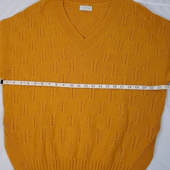 Lucky Brand Braided Oversized Knit Sweater Sunflower yellow - Picture 8 of 12